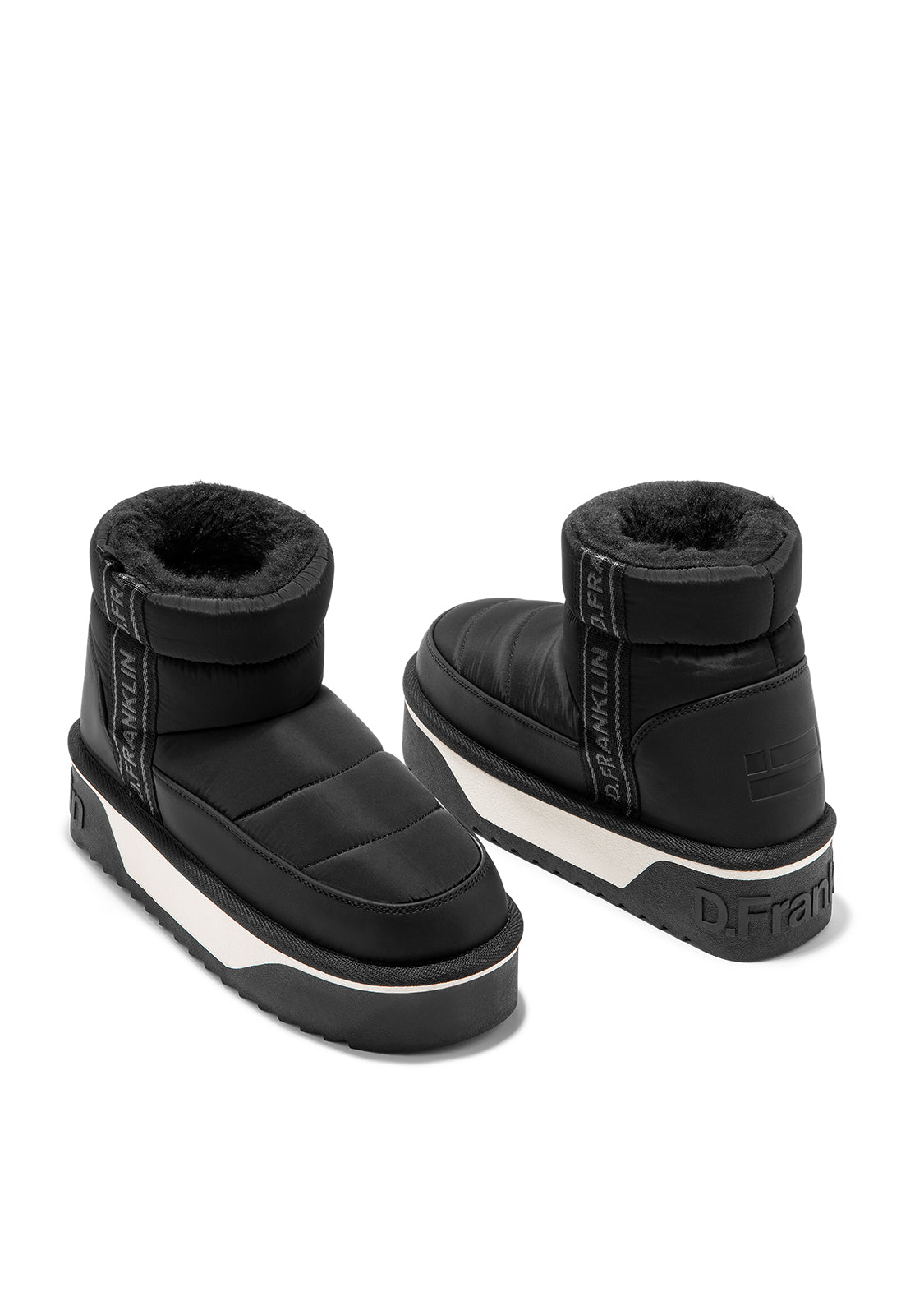 Botas de mujer de corte bajo con forro interior Nordic V.2 low bomb - D.Franklin - Negro Negro-4