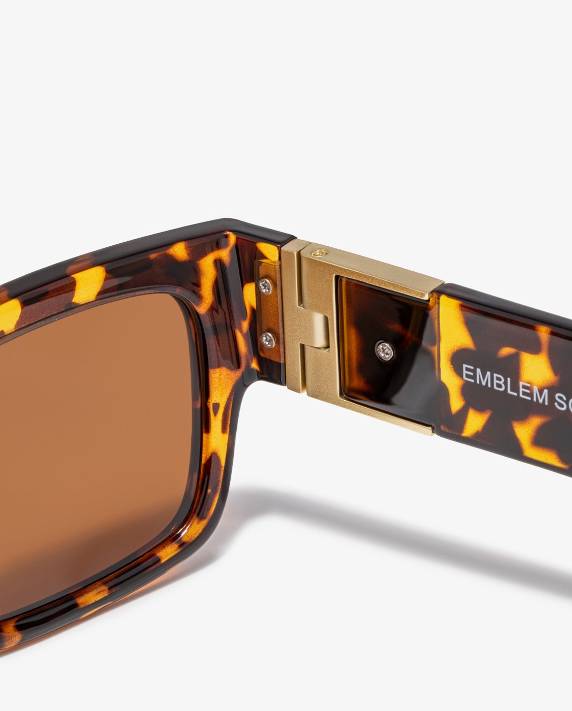 Gafas de sol unisex con forma rectangular emblem sq - D.Franklin - Marrón Marrón-2