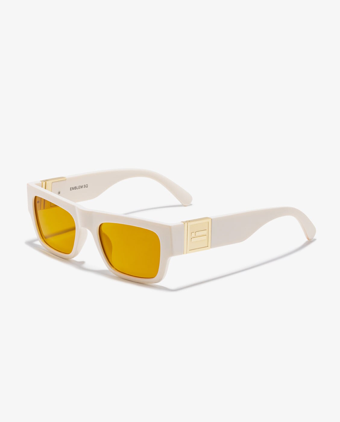 Gafas de sol unisex con forma rectangular emblem sq - D.Franklin - Blanco Blanco-3