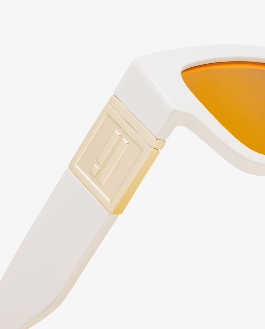 Gafas de sol unisex con forma rectangular emblem sq - D.Franklin - Blanco Blanco-4