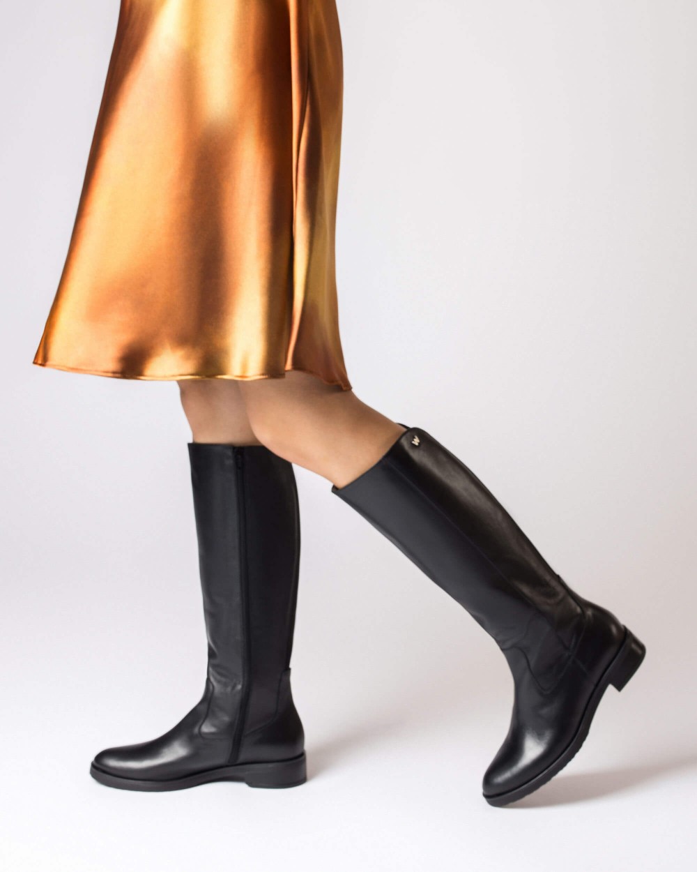 Imagen 4 de Botas de mujer en piel codigree 70 wonders - Negro Negro