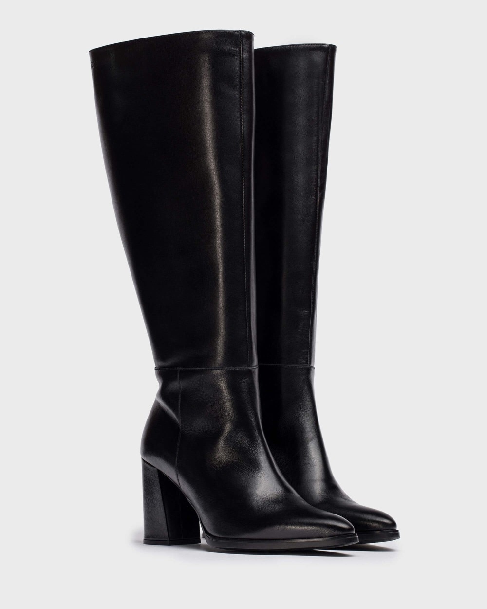 Botas de mujer en piel aurora 08 xl wonders - Negro Negro-2