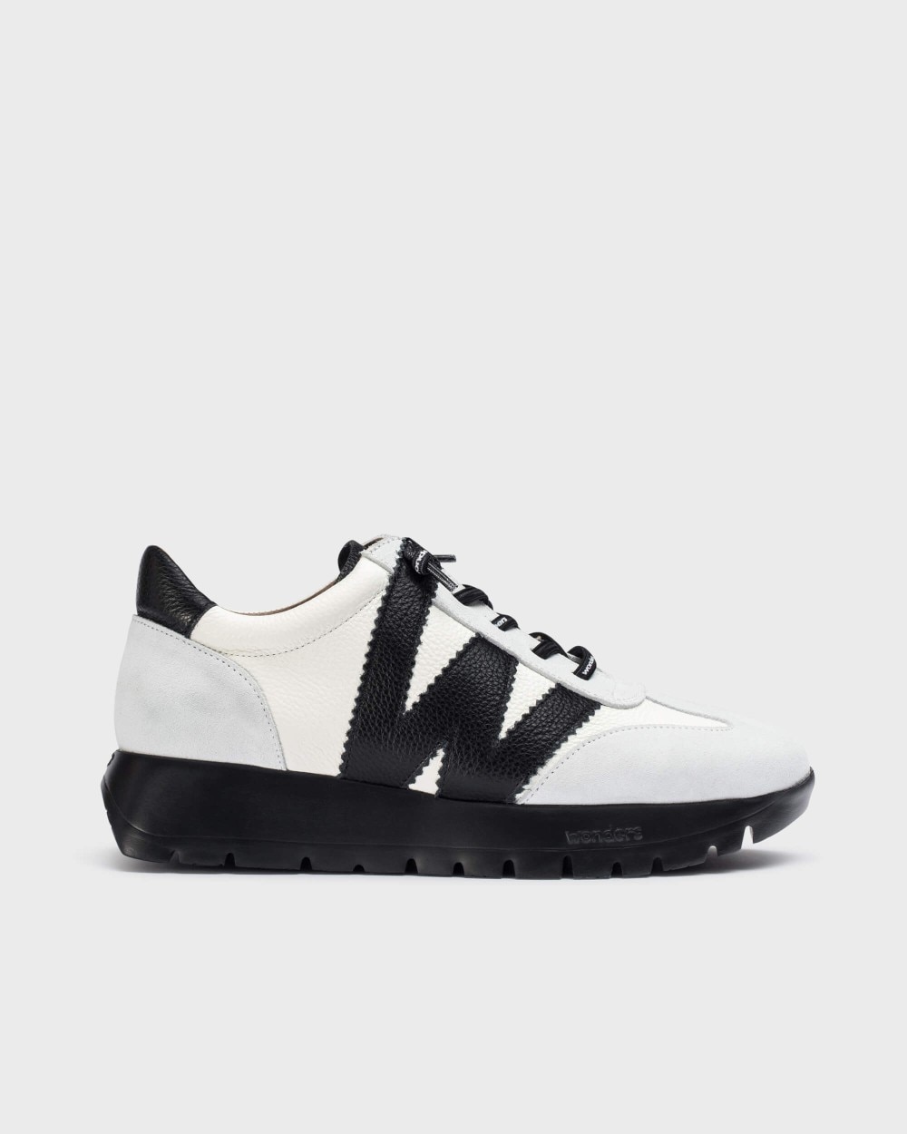 Zapatillas deportiva de mujer en piel odisei 76 wonders - Blanco Blanco-1