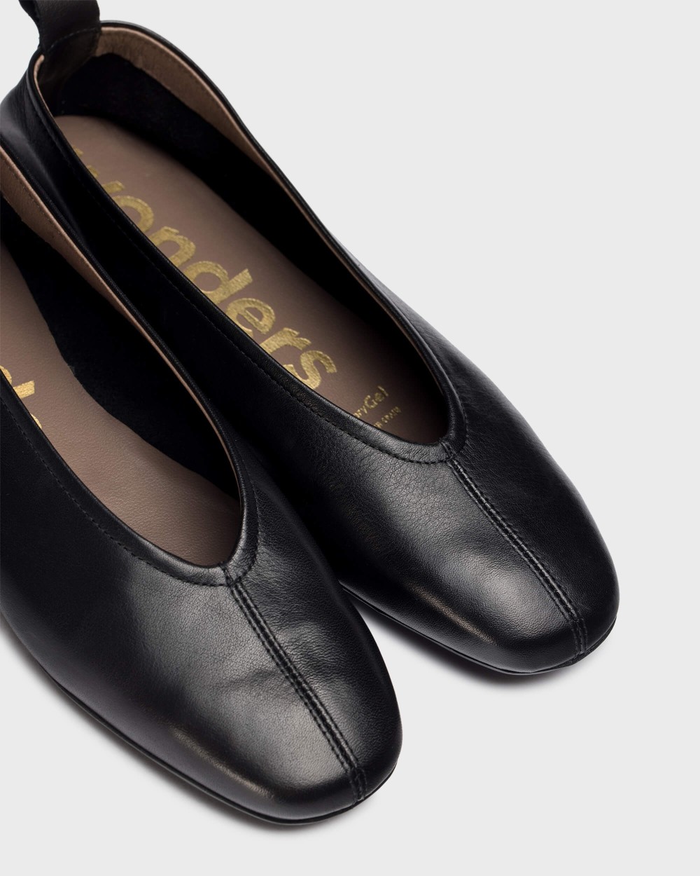 Bailarina de mujer en piel pepa wonders - Negro Negro-5