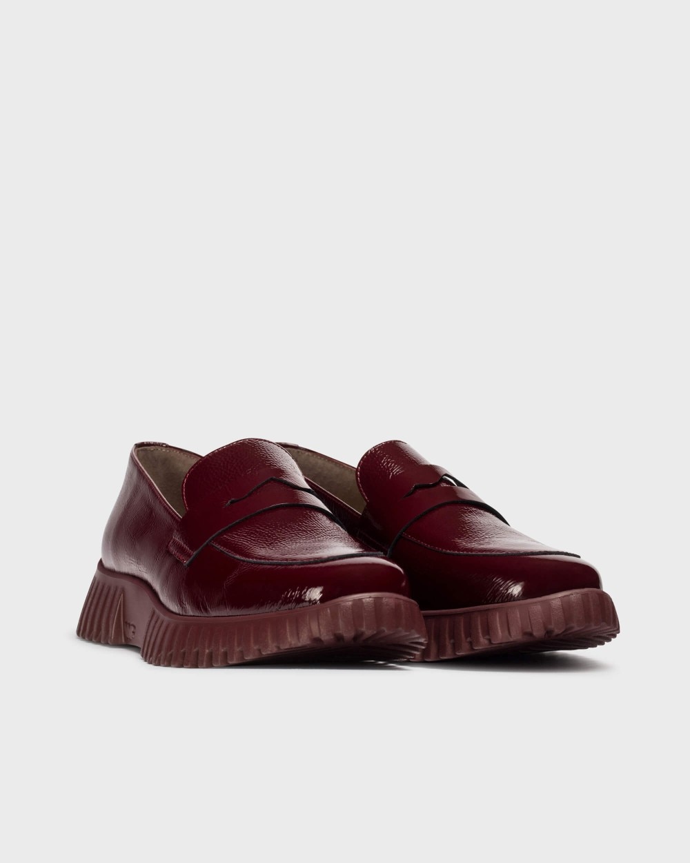 Mocasines de mujer en piel flexfly 02 wonders - Burdeos Burdeos-4