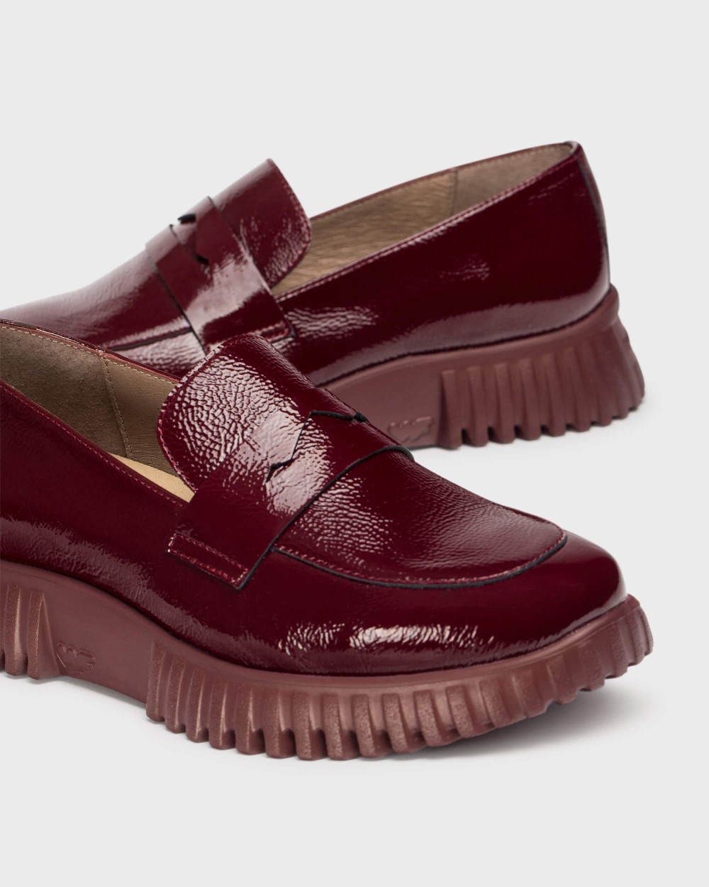 Mocasines de mujer en piel flexfly 02 wonders - Burdeos Burdeos-5