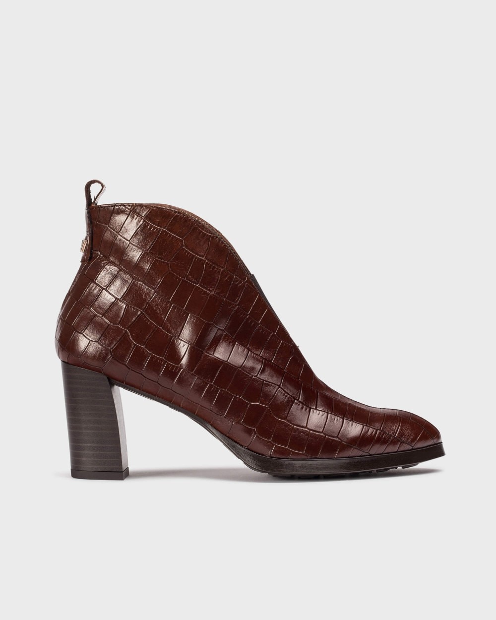 Botines de mujer en piel vflex 12 coco wonders - Marrón Marrón-1