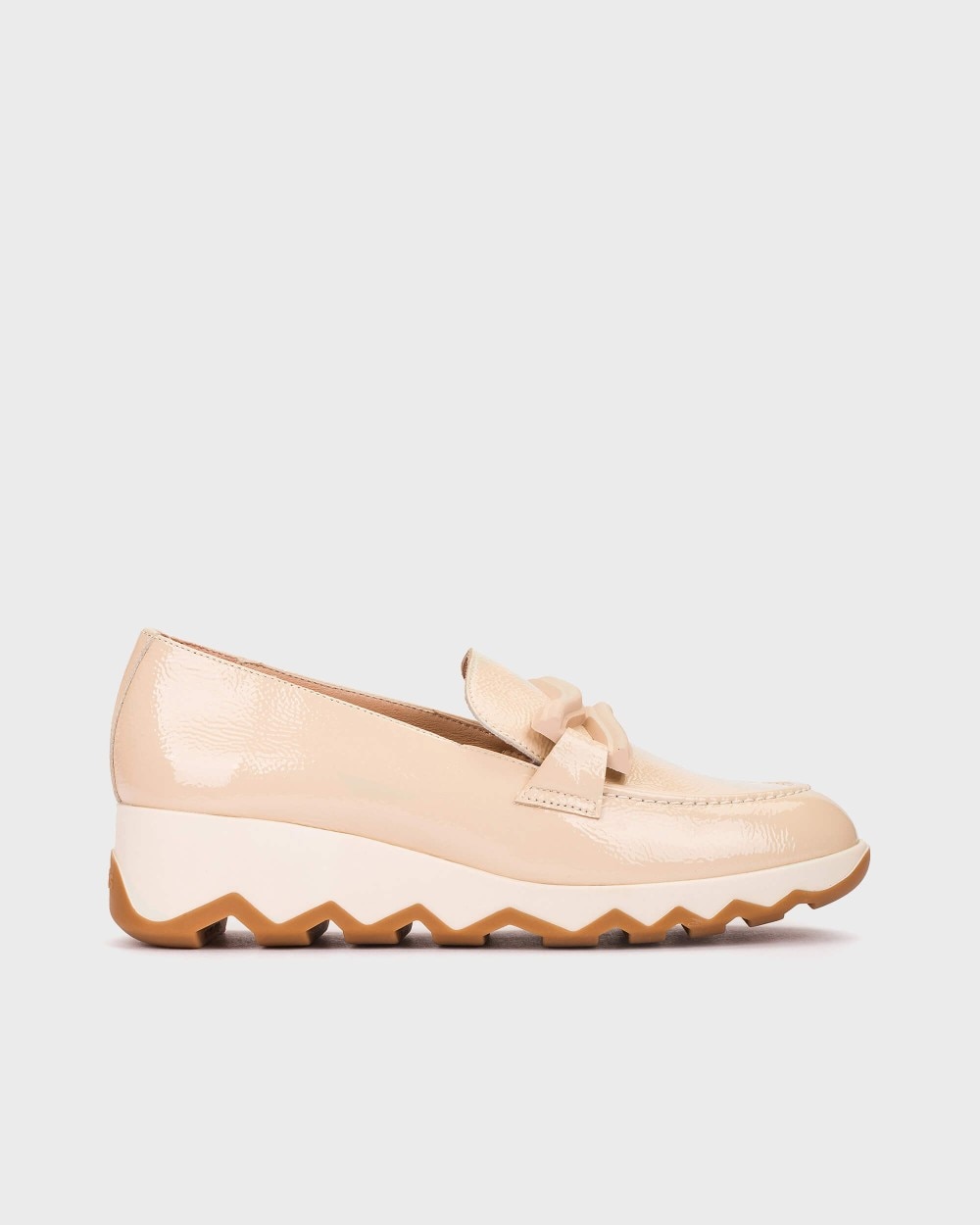 Mocasines de mujer de piel - Wonders - Beige Beige-1