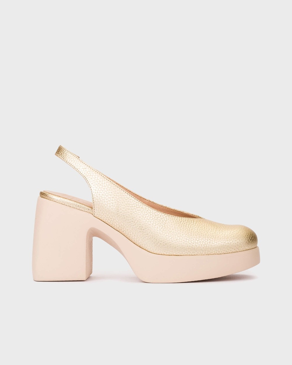Wonders - Sandalias de tacón de mujer de piel con elástico interno.