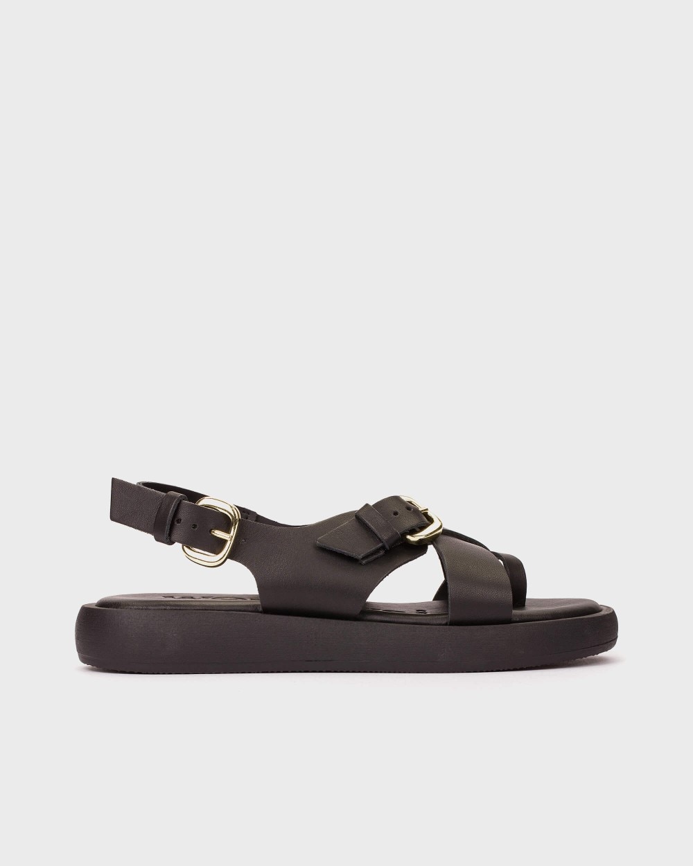 Sandalias de vestir de mujer de piel - Wonders - Negro Negro-1
