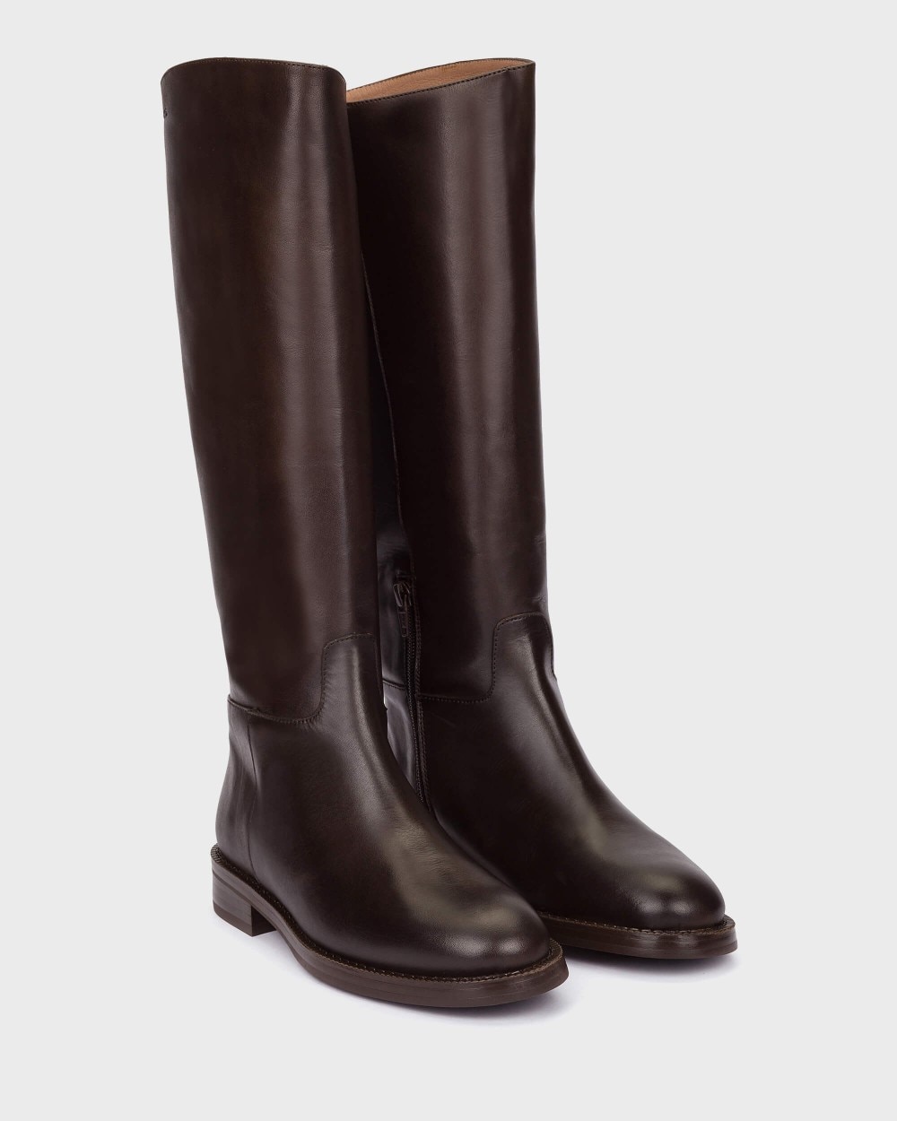 Imagen 2 de Botas de mujer en piel alzada 03 wonders - Marrón oscuro Marrón oscuro