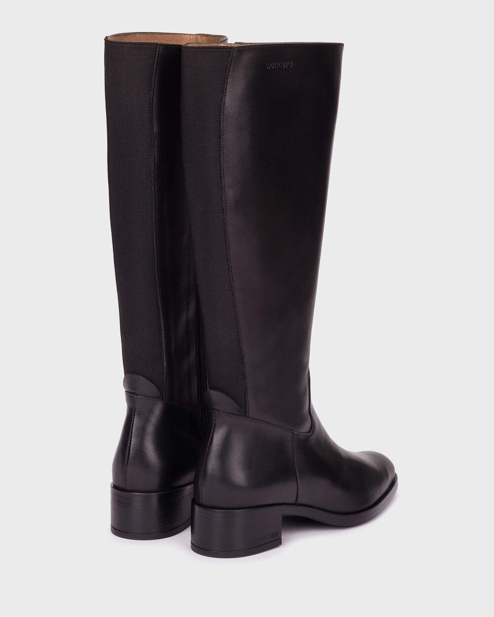 Botas de mujer en piel bonjour 08 wonders - Negro Negro-3