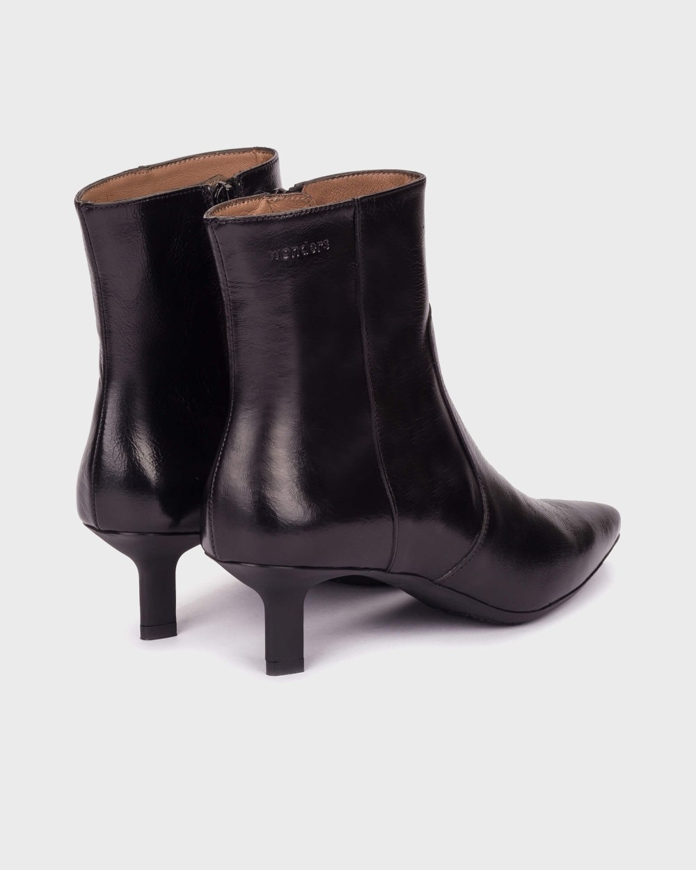 Botines de mujer en piel flexfit 11 wonders - Negro Negro-2