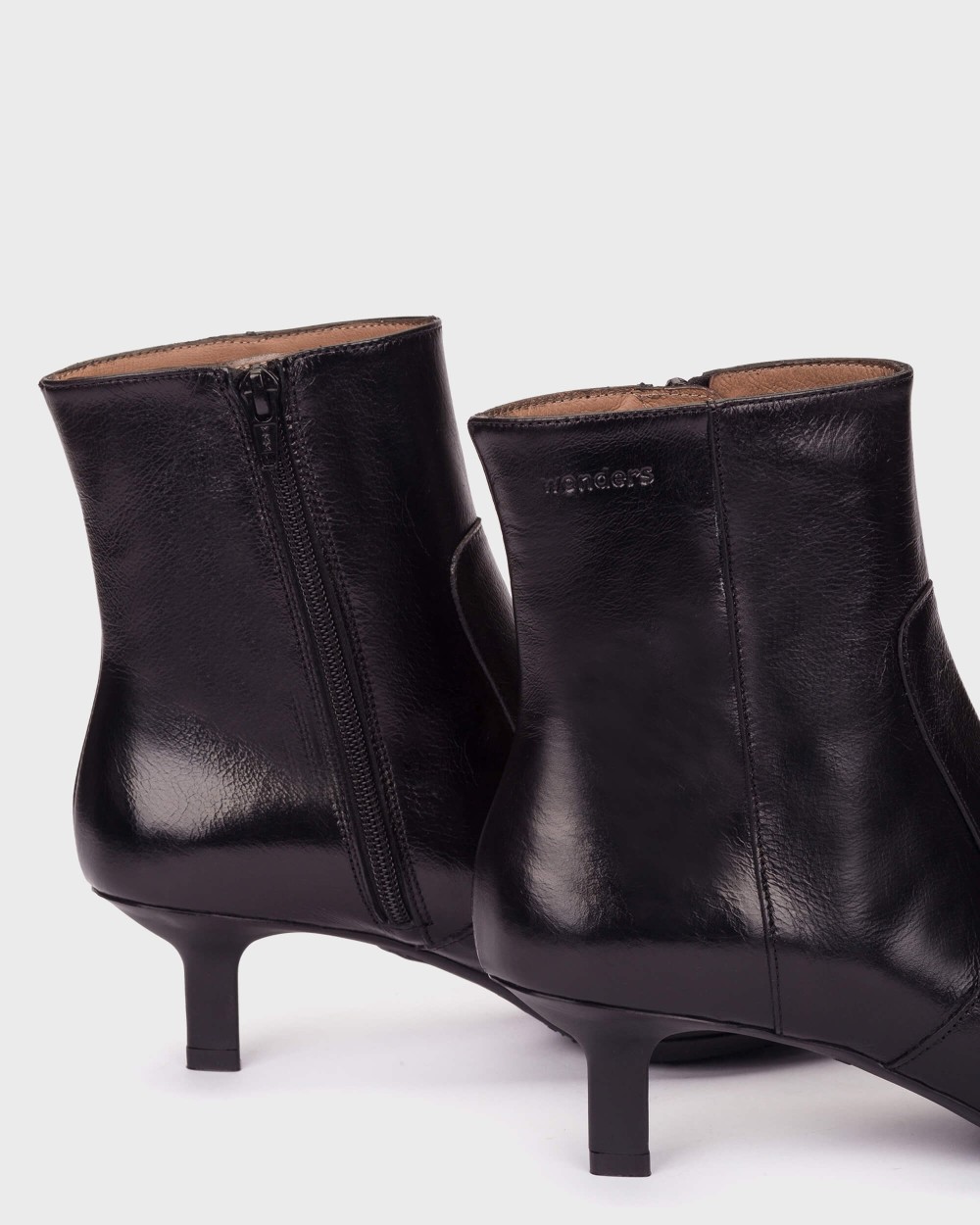 Botines de mujer en piel flexfit 11 wonders - Negro Negro-4