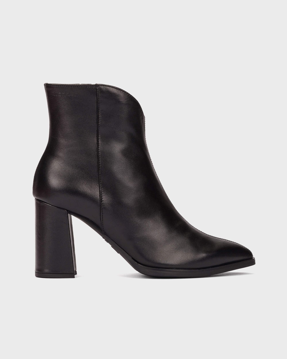 Botines de mujer en piel aurora 44 wonders - Negro Negro-1