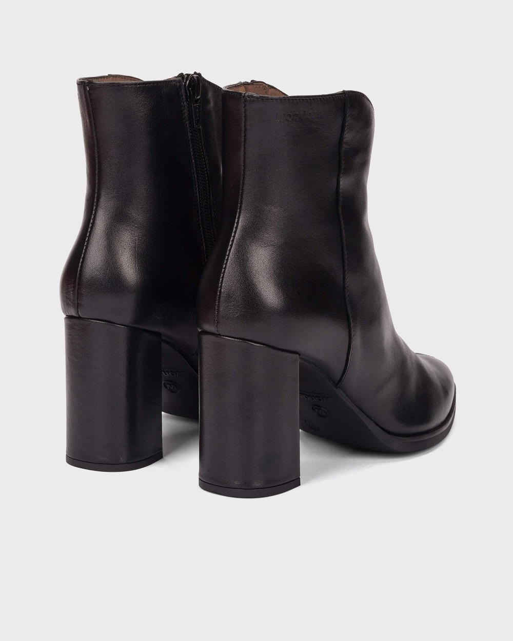 Botines de mujer en piel aurora 44 wonders - Negro Negro-2