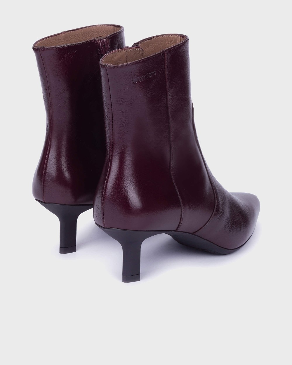 Botines de mujer en piel flexfit 11 wonders - Burdeos Burdeos-2