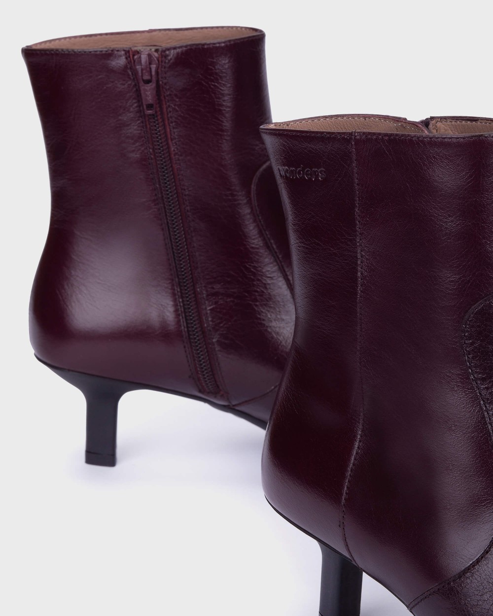 Botines de mujer en piel flexfit 11 wonders - Burdeos Burdeos-4
