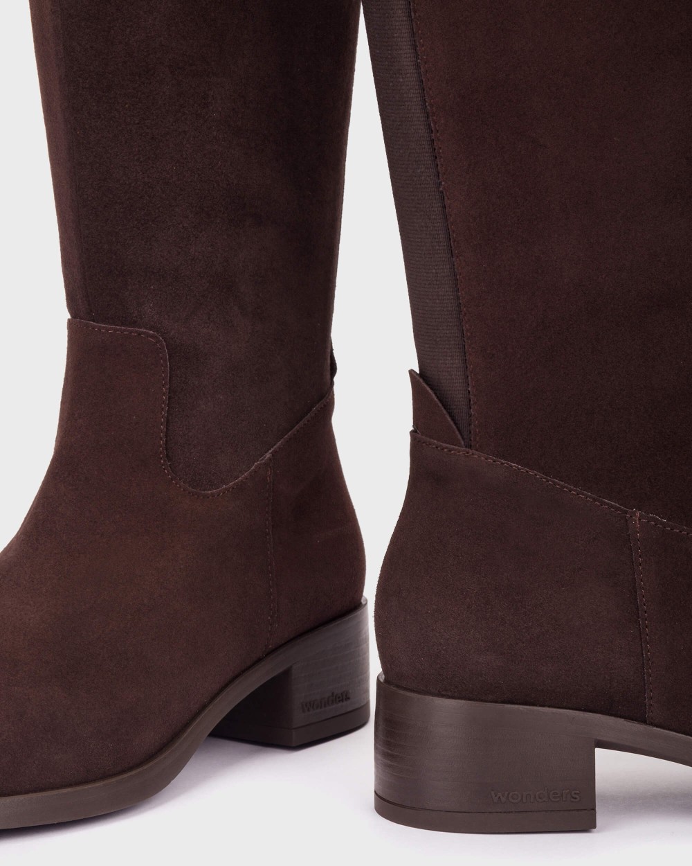 Botas de mujer en piel bonjour 08 wonders - Marrón oscuro Marrón oscuro-4