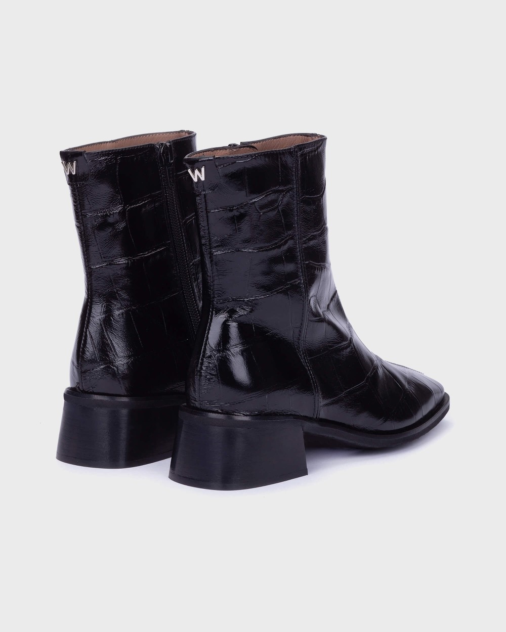 Botines de mujer en piel ayla 01 coco wonders - Negro Negro-2