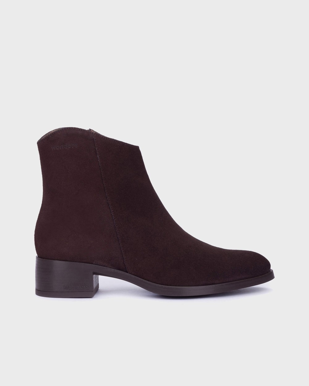 Botines de mujer en piel bonjour 01 wonders - Marrón oscuro Marrón oscuro-1