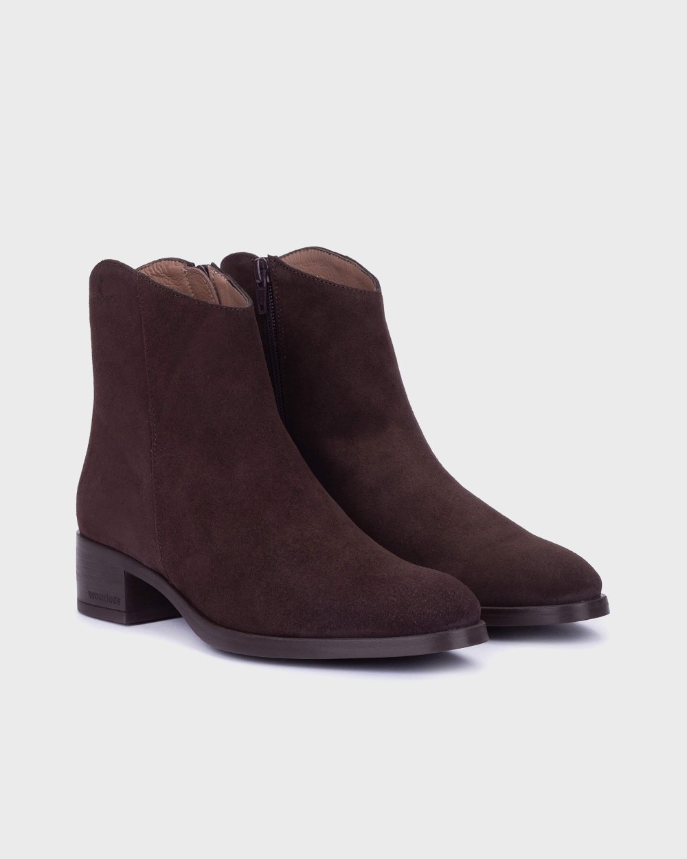 Botines de mujer en piel bonjour 01 wonders - Marrón oscuro Marrón oscuro-3