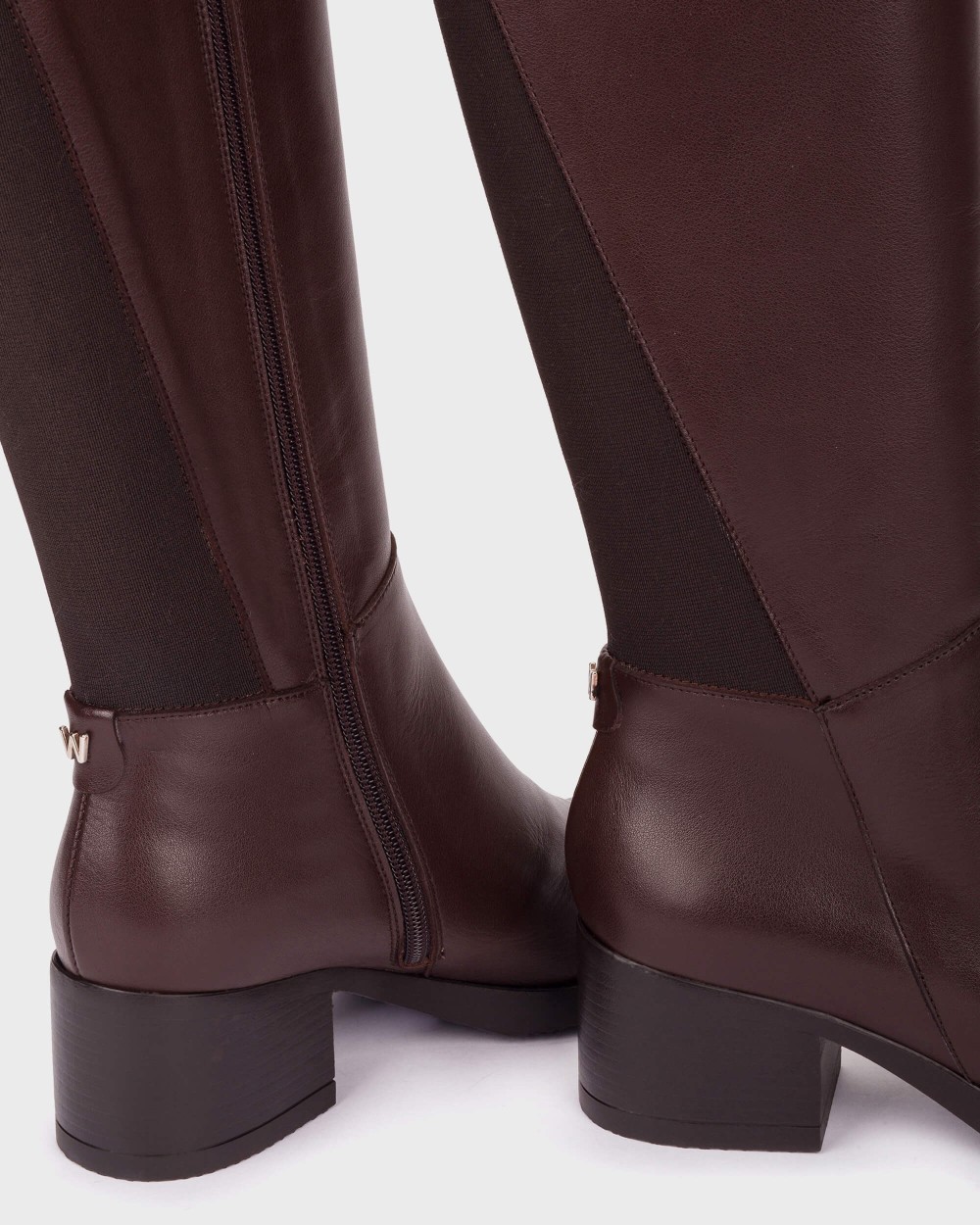Imagen 4 de Botas de mujer altas elásticas - Wonders - Marrón oscuro Marrón oscuro