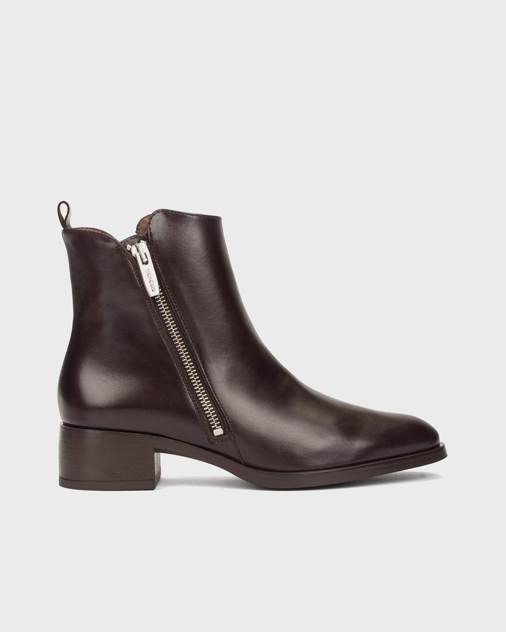 Botines de mujer en piel bonjour 10 wonders - Marrón oscuro Marrón oscuro-1