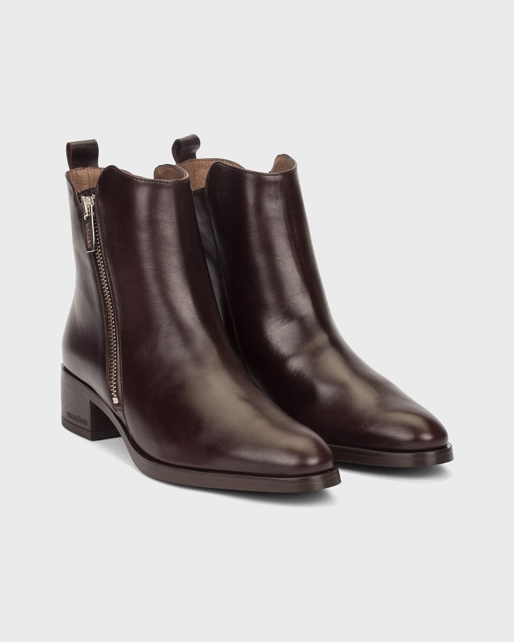 Botines de mujer en piel bonjour 10 wonders - Marrón oscuro Marrón oscuro-3