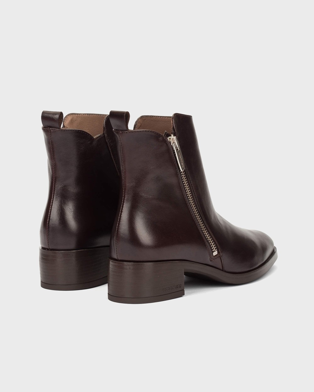 Botines de mujer en piel bonjour 10 wonders - Marrón oscuro Marrón oscuro-2