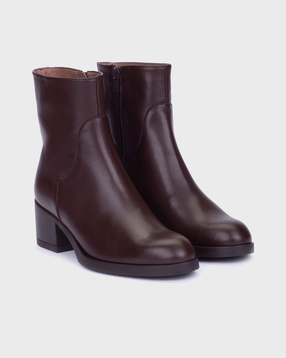 Botines de mujer en piel santafe 61 wonders - Marrón oscuro Marrón oscuro-3