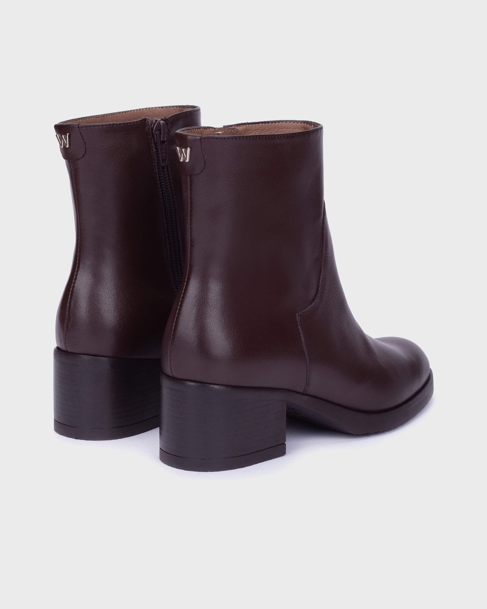 Botines de mujer en piel santafe 61 wonders - Marrón oscuro Marrón oscuro-2