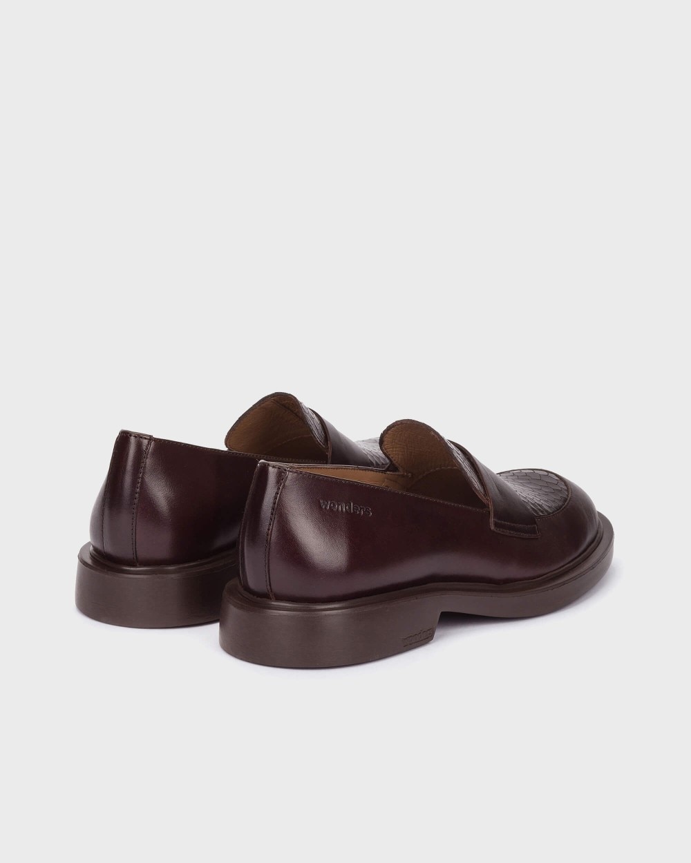 Imagen 2 de Mocasines de mujer en piel penny 01 wonders - Marrón oscuro Marrón oscuro