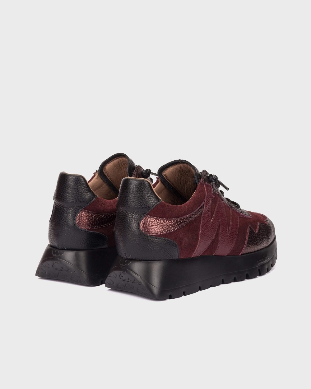 Zapatillas deportiva de mujer en piel odisei 110 wonders - Burdeos Burdeos-2