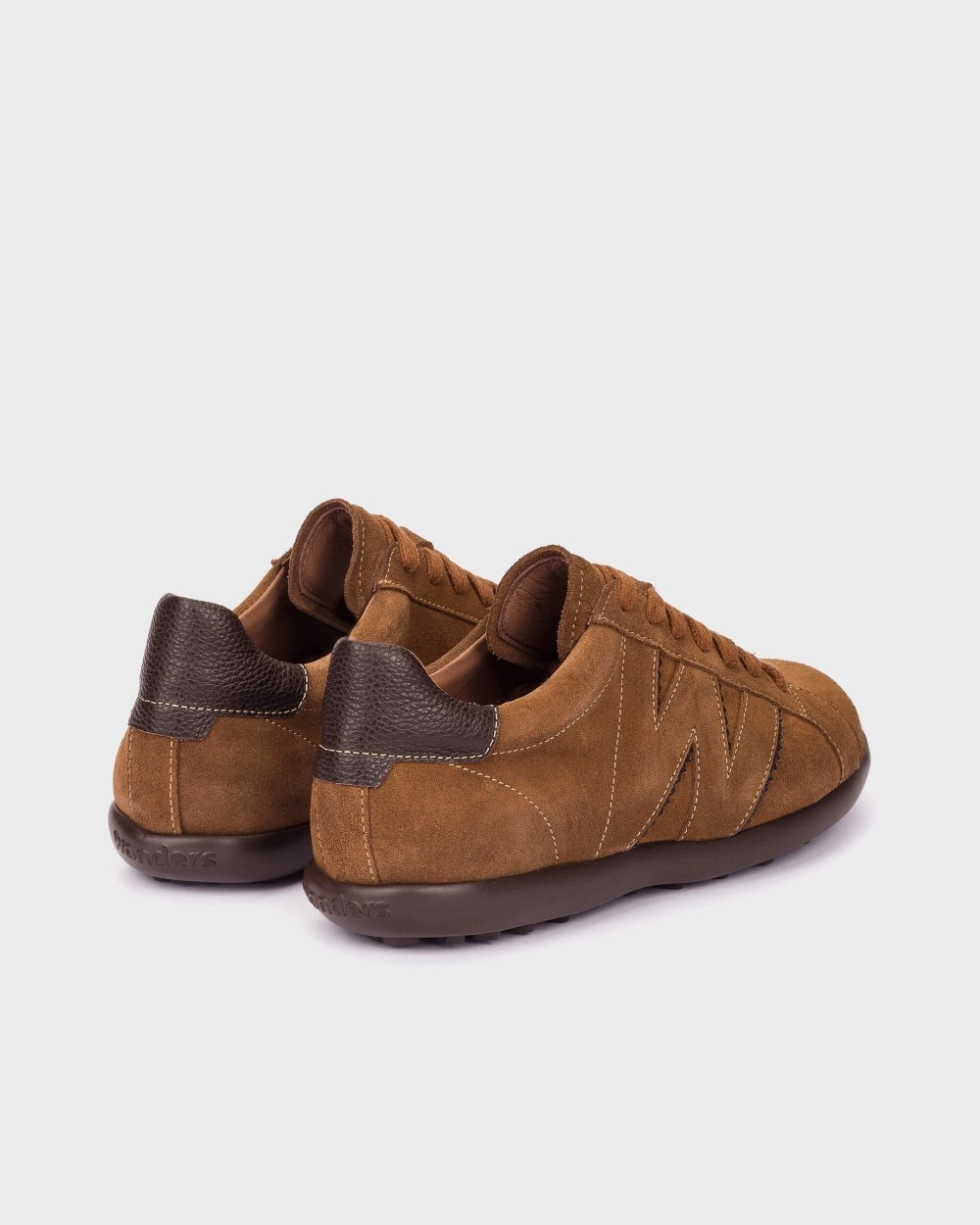 Zapatillas deportiva de mujer en piel flyfit 10 wonders - Marrón Marrón-2
