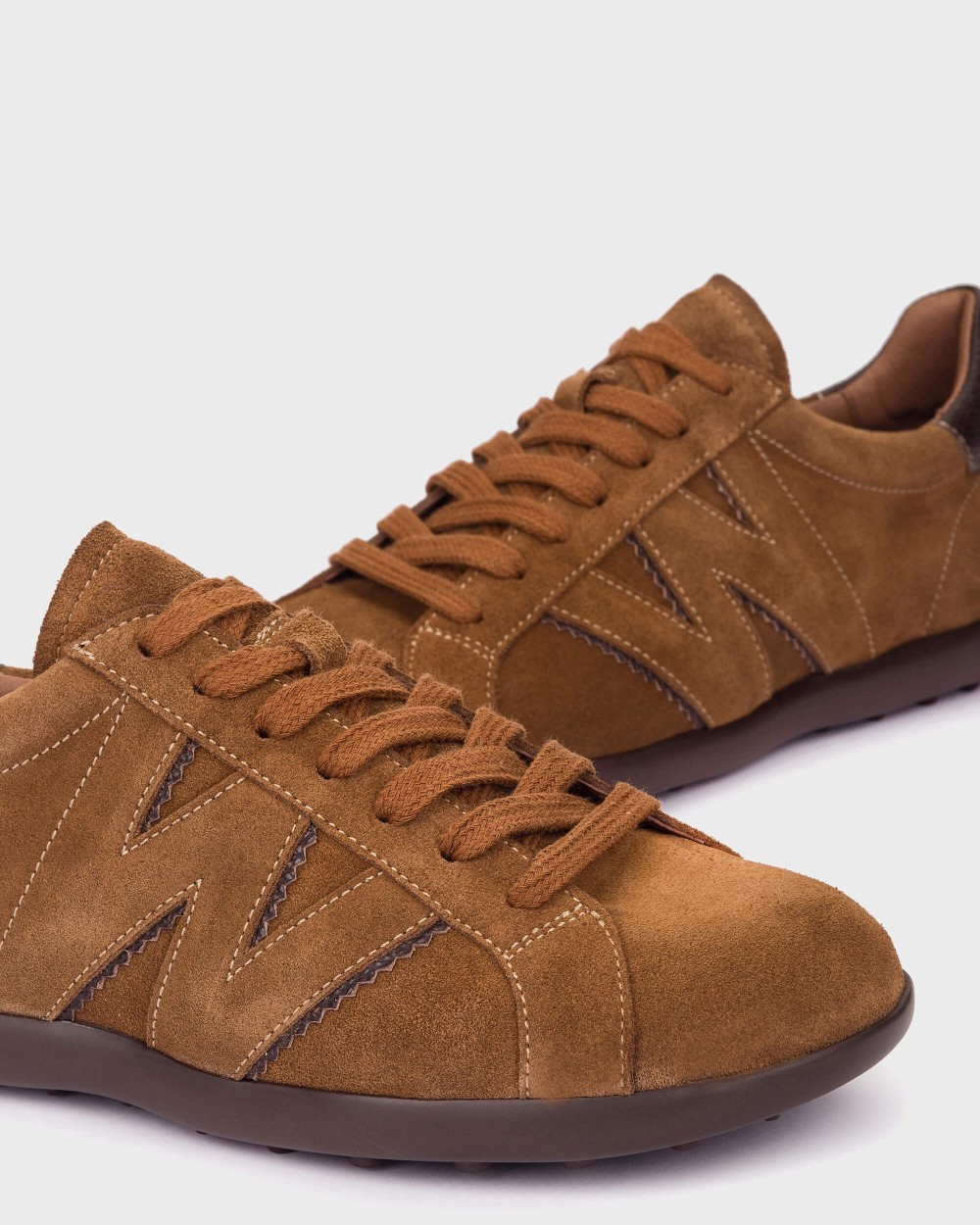 Zapatillas deportiva de mujer en piel flyfit 10 wonders - Marrón Marrón-4