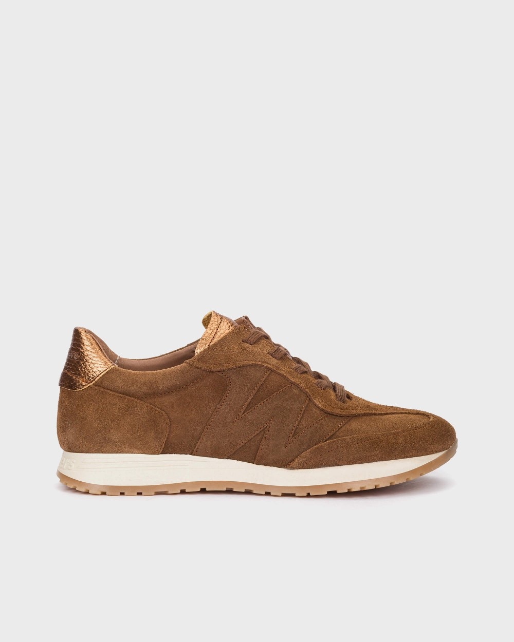 Zapatillas deportiva de mujer en piel towanda 11 wonders - Marrón Marrón-1