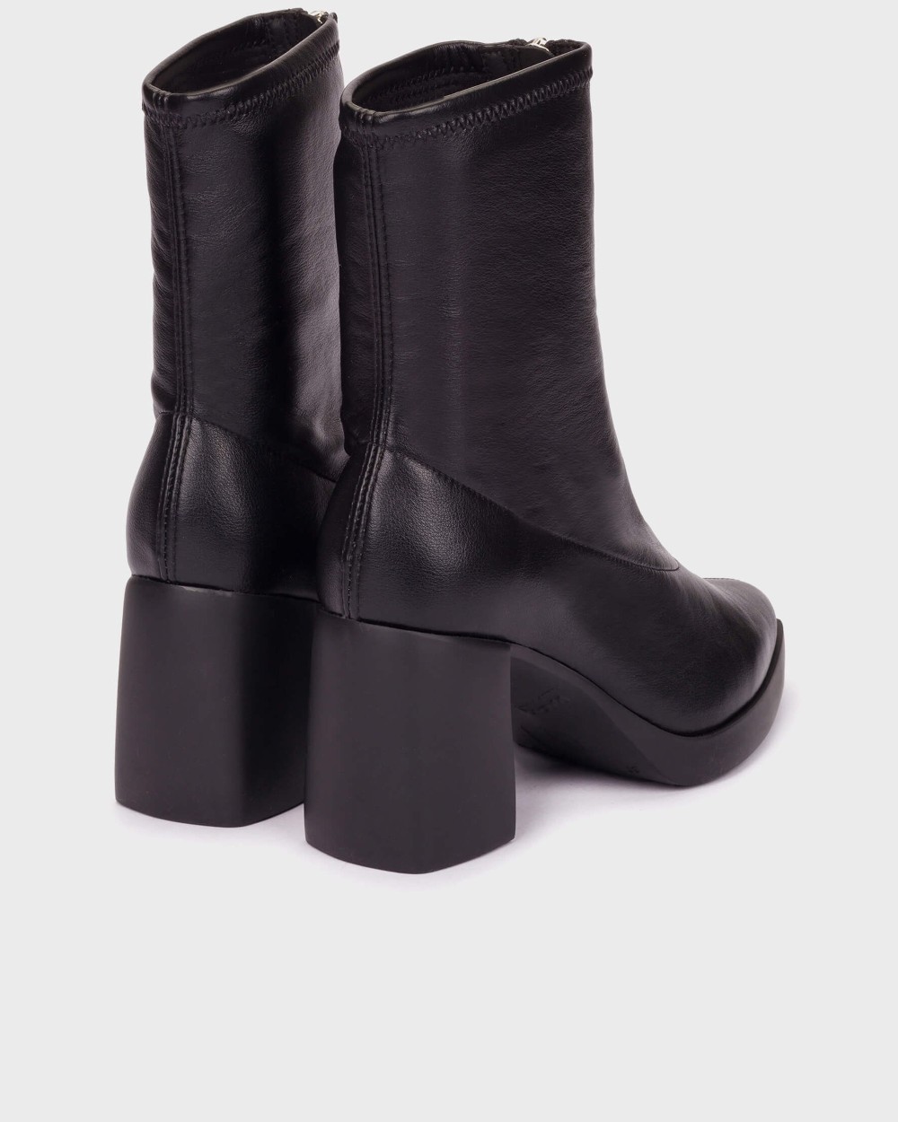 Botines de mujer en piel vera 04 wonders - Negro Negro-2