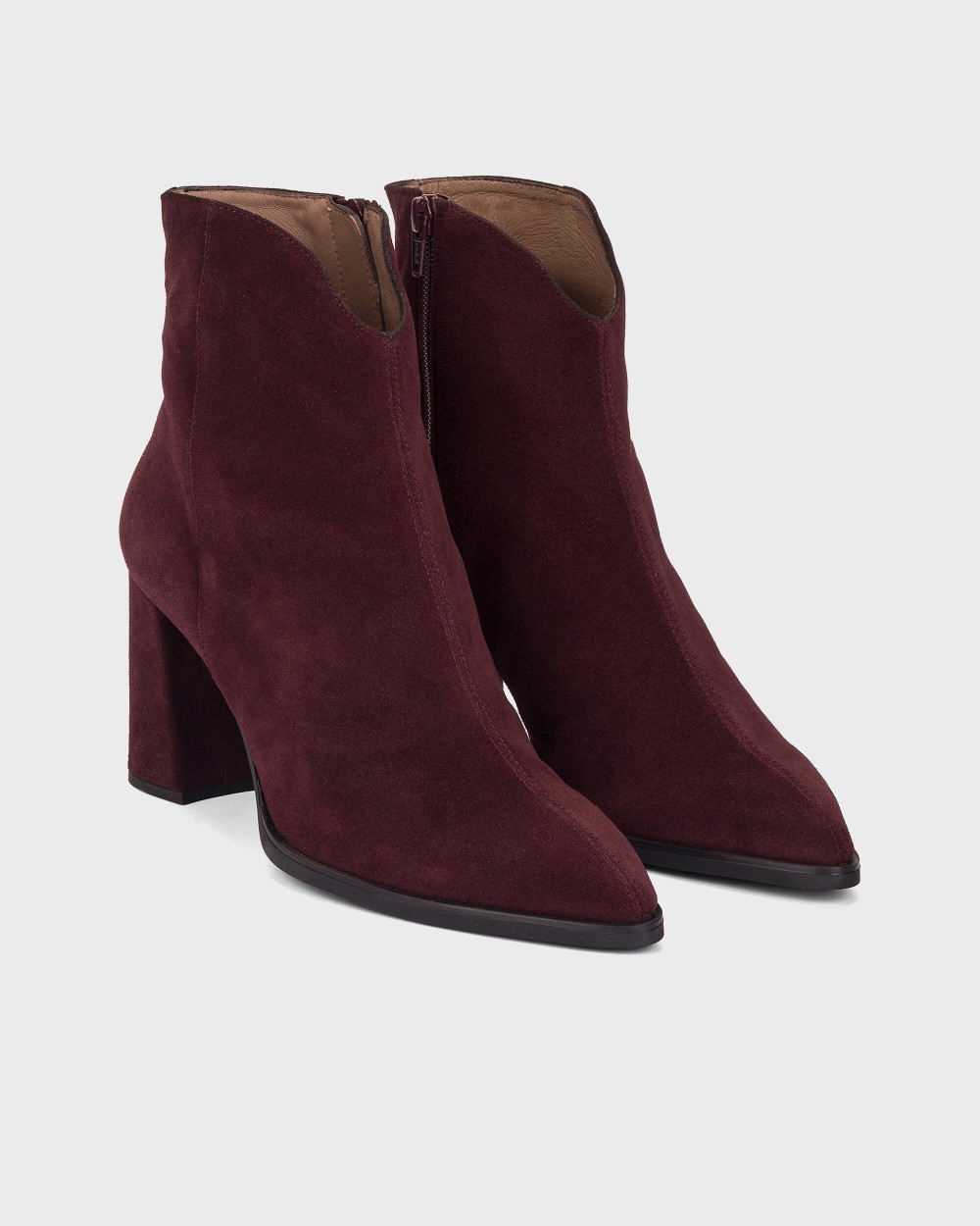 Botines de mujer en piel aurora 44 wonders - Burdeos Burdeos-3
