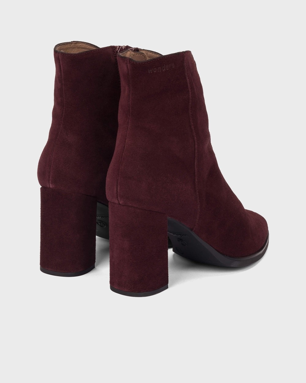 Botines de mujer en piel aurora 44 wonders - Burdeos Burdeos-2