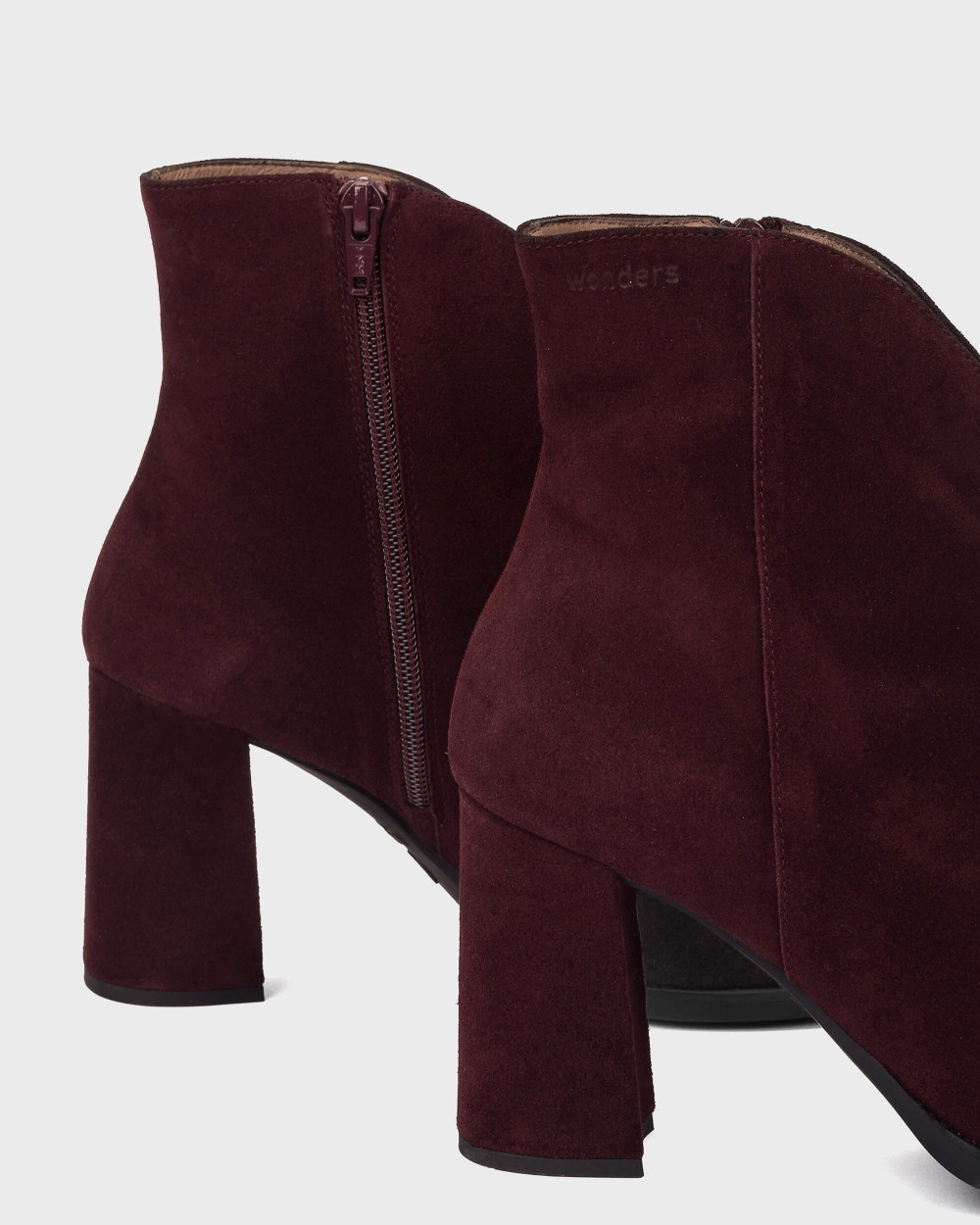 Botines de mujer en piel aurora 44 wonders - Burdeos Burdeos-4