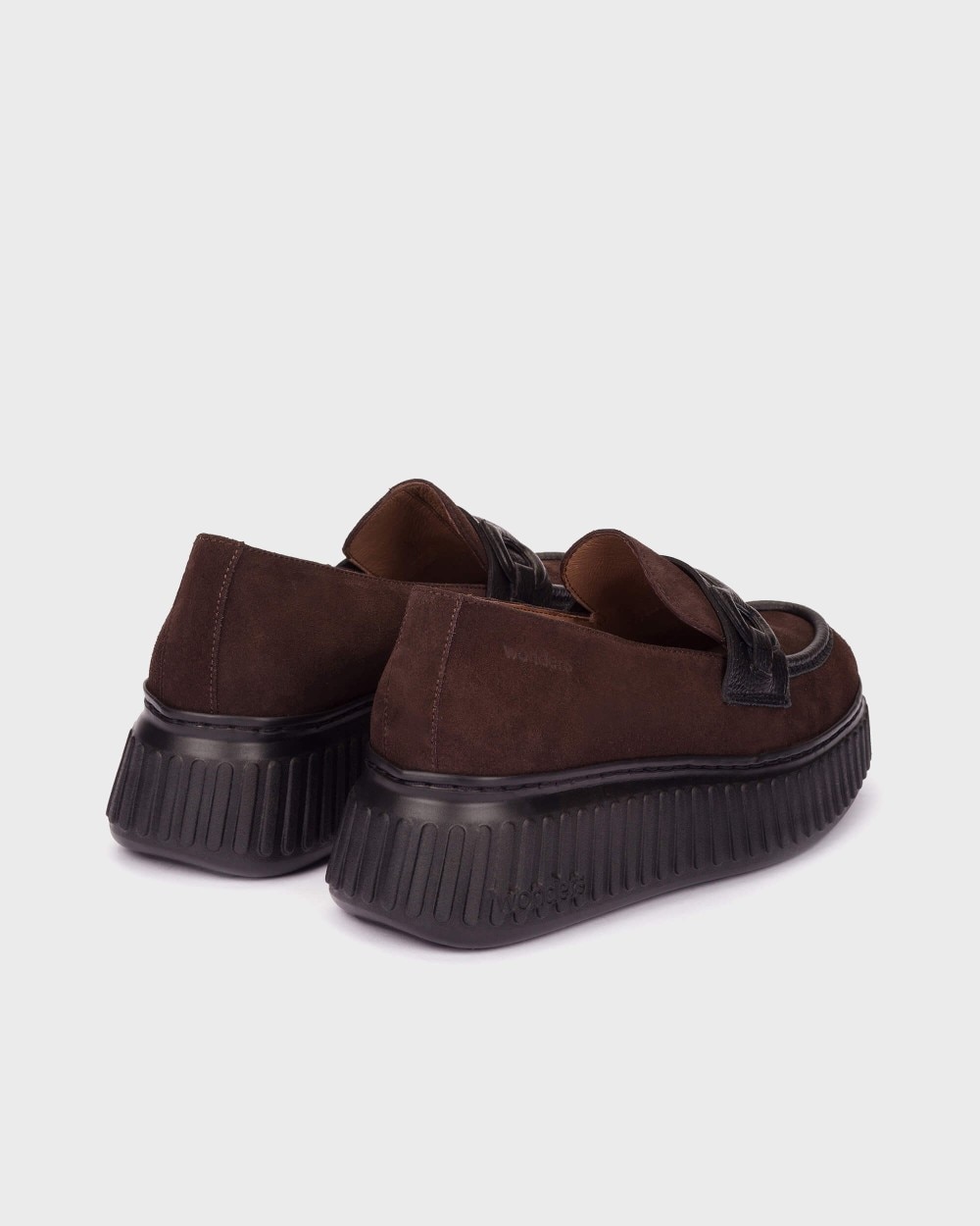 Mocasines de mujer en piel xfly 03 wonders - Marrón oscuro Marrón oscuro-2