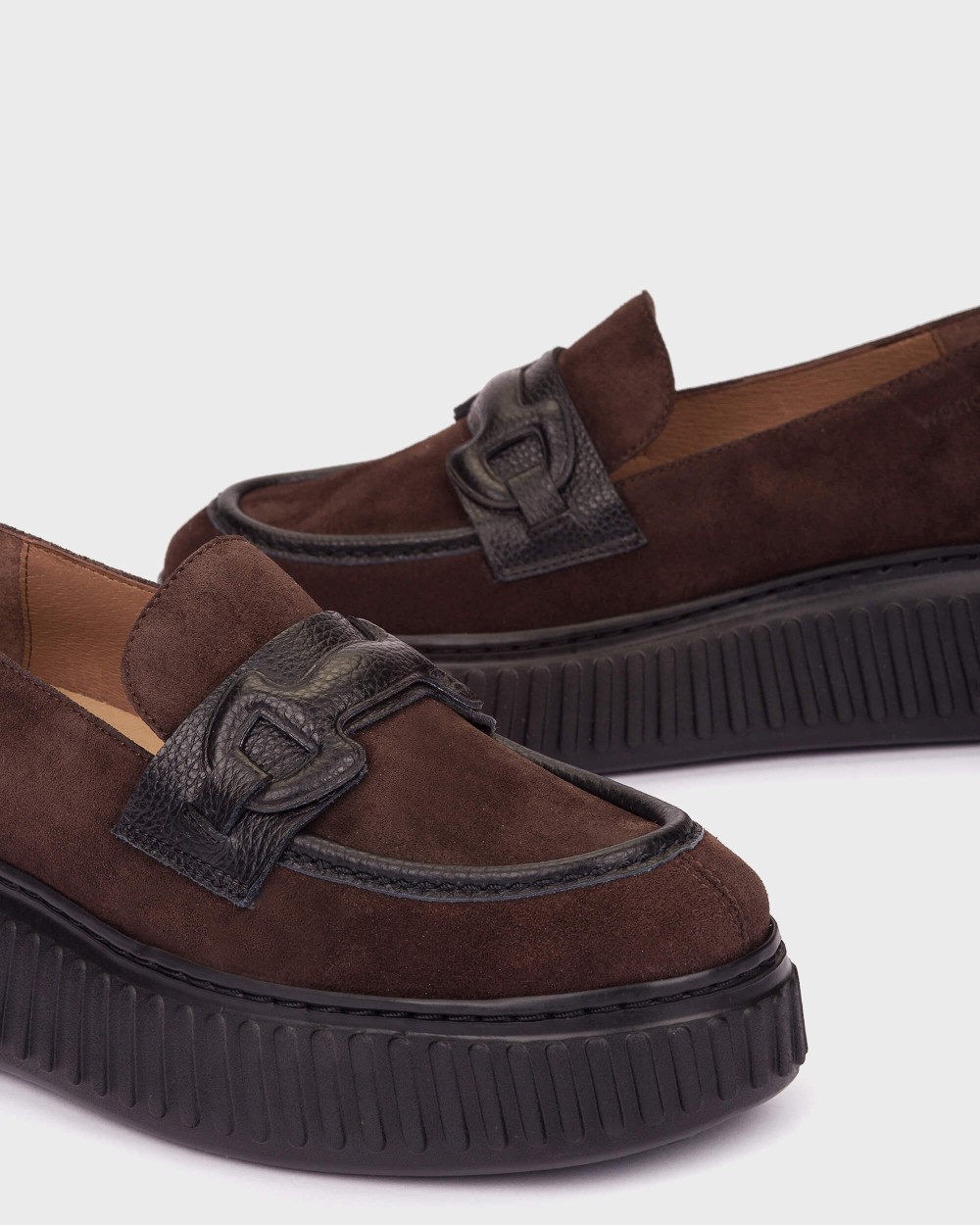 Mocasines de mujer en piel xfly 03 wonders - Marrón oscuro Marrón oscuro-4