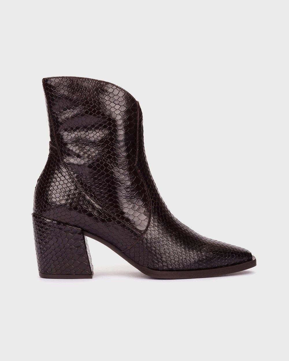Botines de mujer en piel duna 02 wonders - Marrón oscuro Marrón oscuro-1