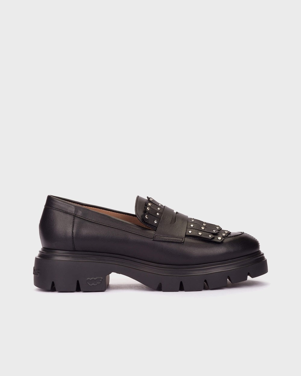 Imagen 0 de Mocasines de mujer en piel bones 15 wonders Negro