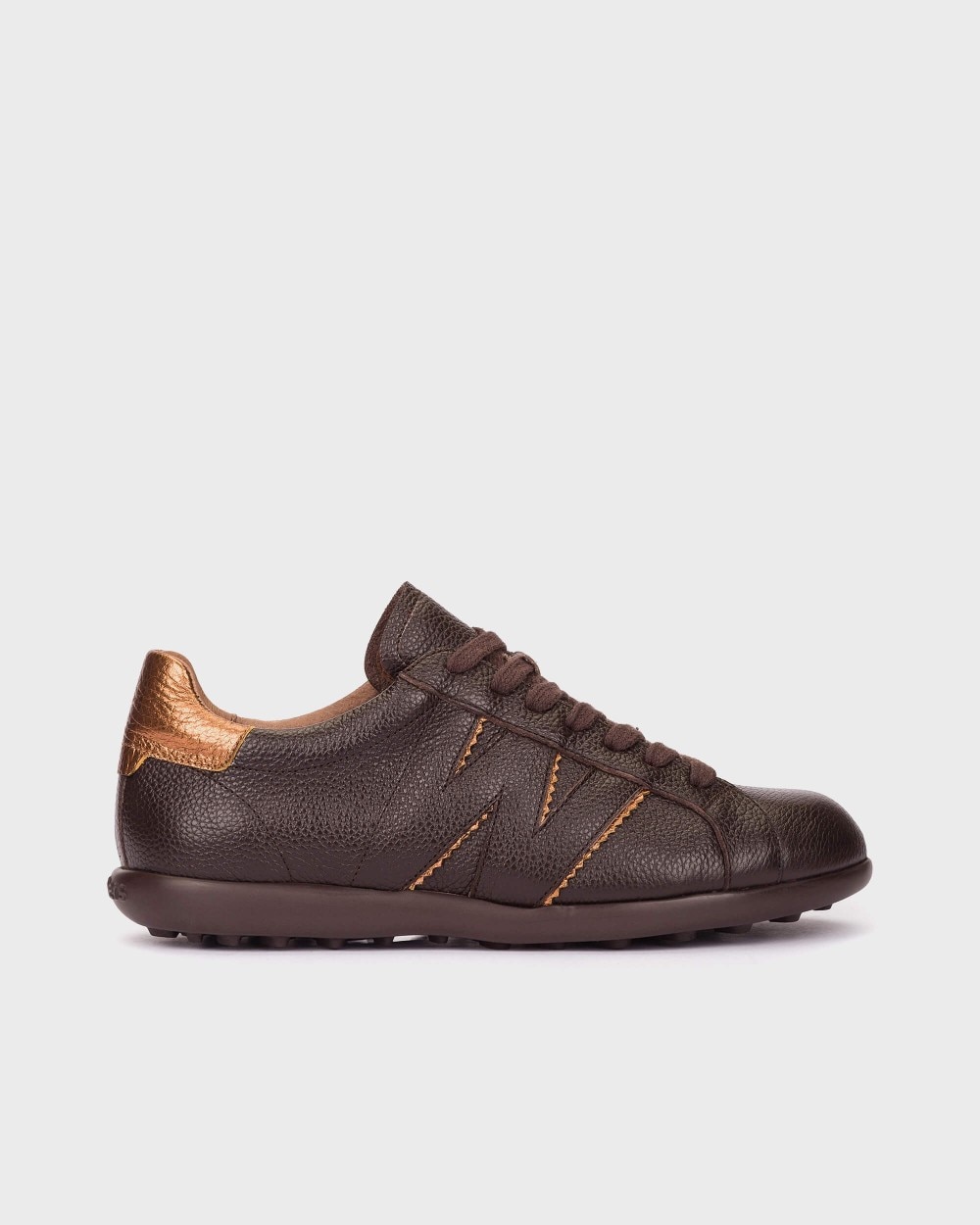 Zapatillas deportiva de mujer en piel flyfit 10 wonders - Marrón oscuro Marrón oscuro-1