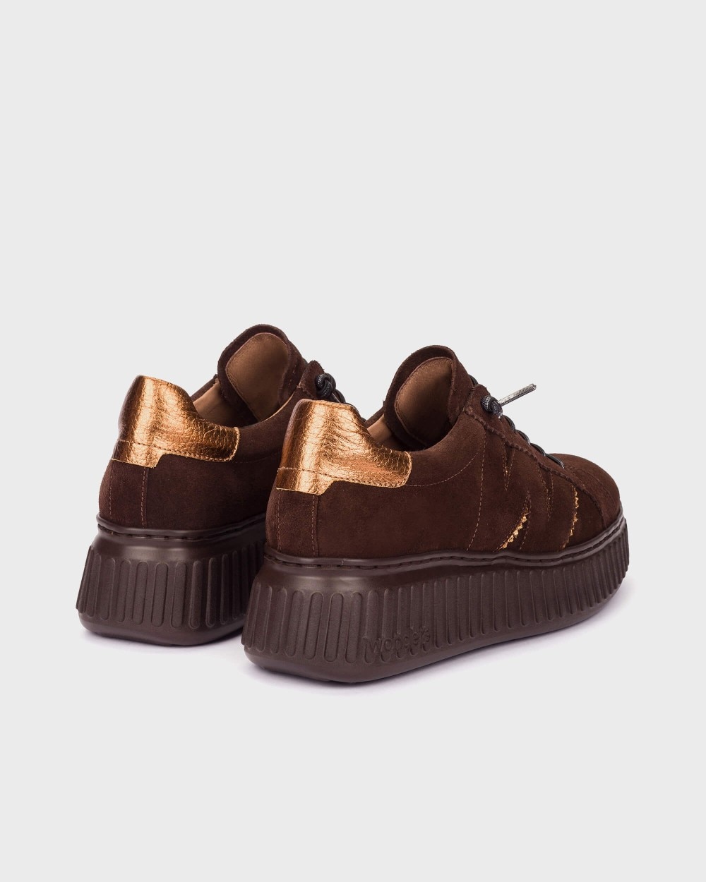 Zapatillas deportiva de mujer en piel xfly 01 wonders - Marrón oscuro Marrón oscuro-2