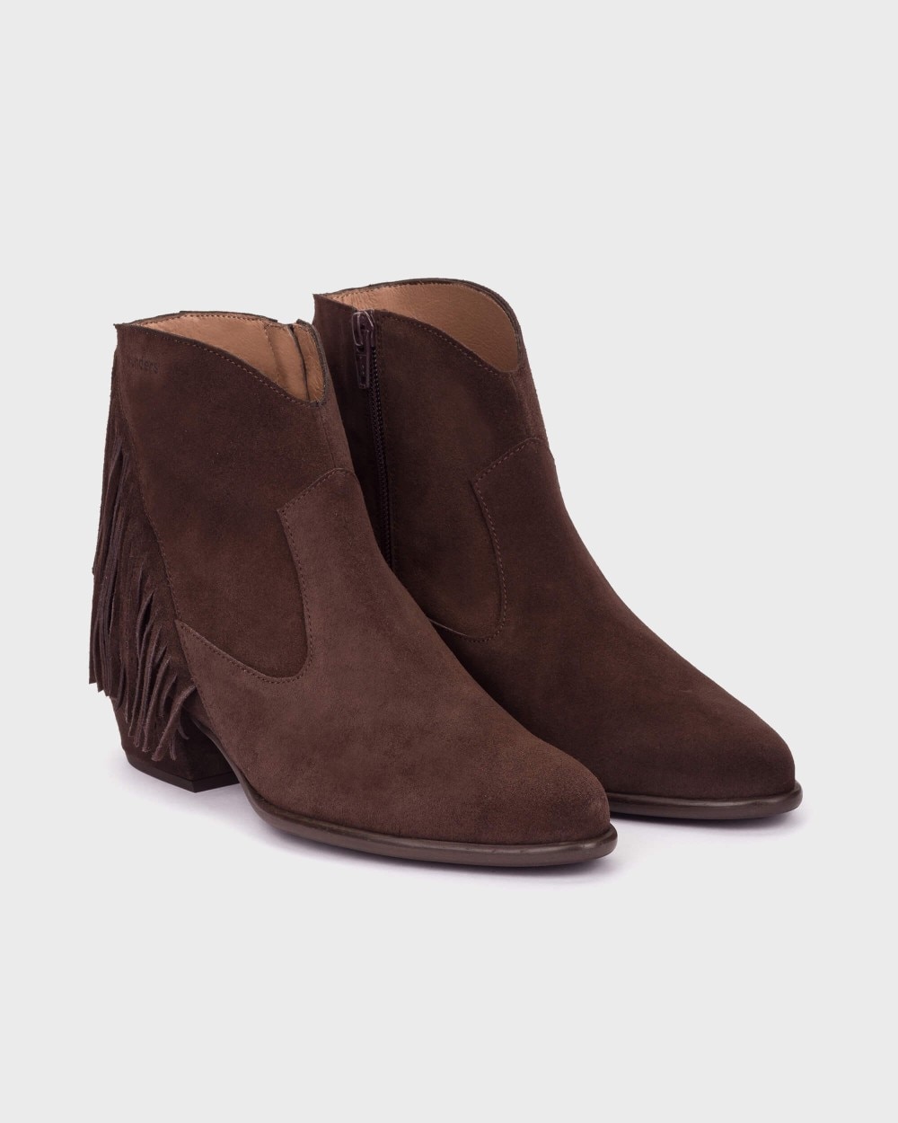 Botines de mujer en piel fei 05 wonders - Marrón oscuro Marrón oscuro-3