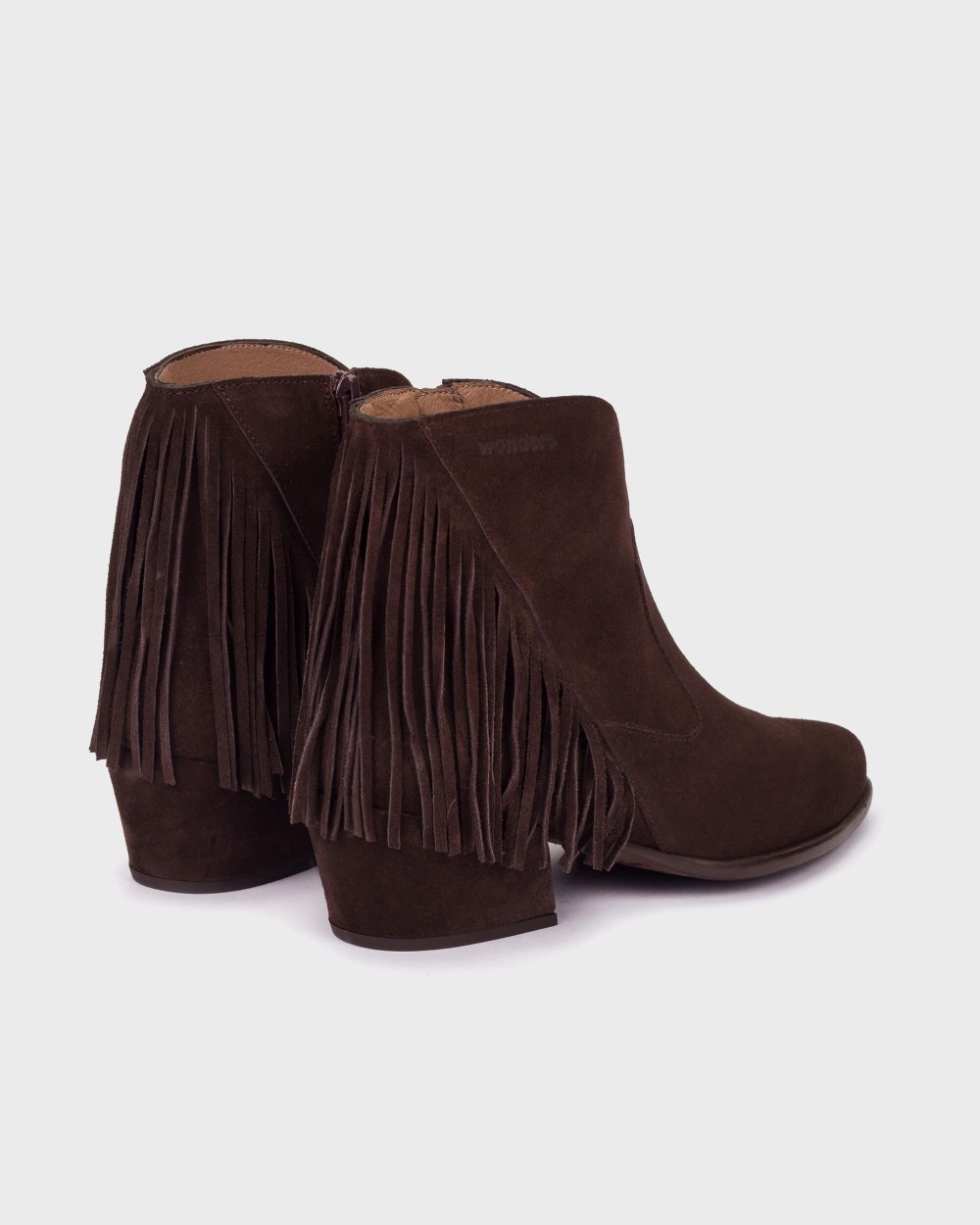 Botines de mujer en piel fei 05 wonders - Marrón oscuro Marrón oscuro-2