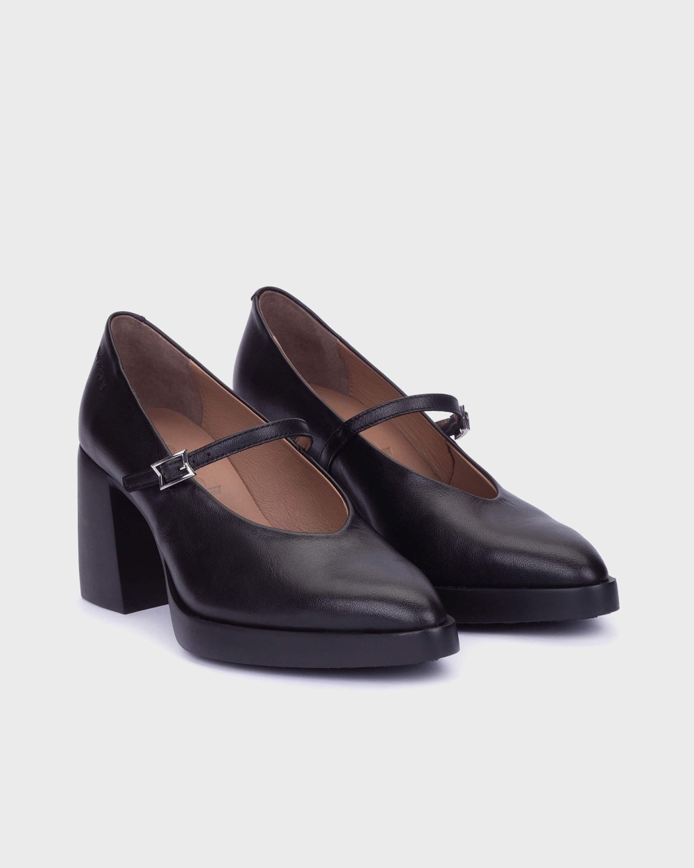 Merceditas de mujer en piel vera 03 wonders - Negro Negro-3